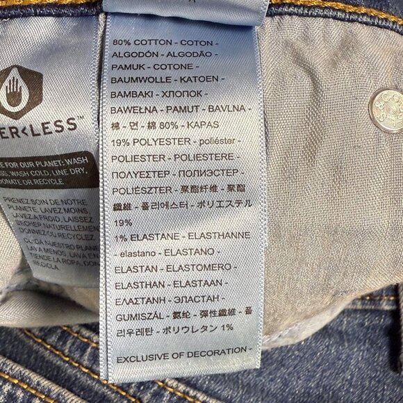 Levis Boyfriend Jeans Women Sz 32x27 Mid-Rise Tapered Medium Wash Stretch Denim - Picture 10 of 10